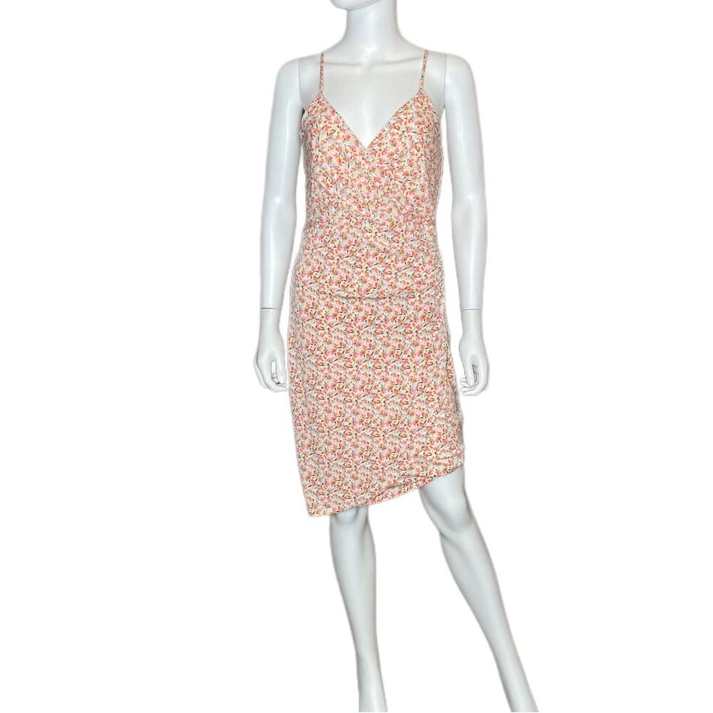 BCBGeneration Summer Short Faux Wrap Dress Painted Pastel Women’s Sz 8 - Picture 2 of 11
